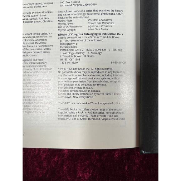 Vintage Coffee Table Book Time Life Mysteries Of The Unknown Cosmic Connections - Picture 4 of 4